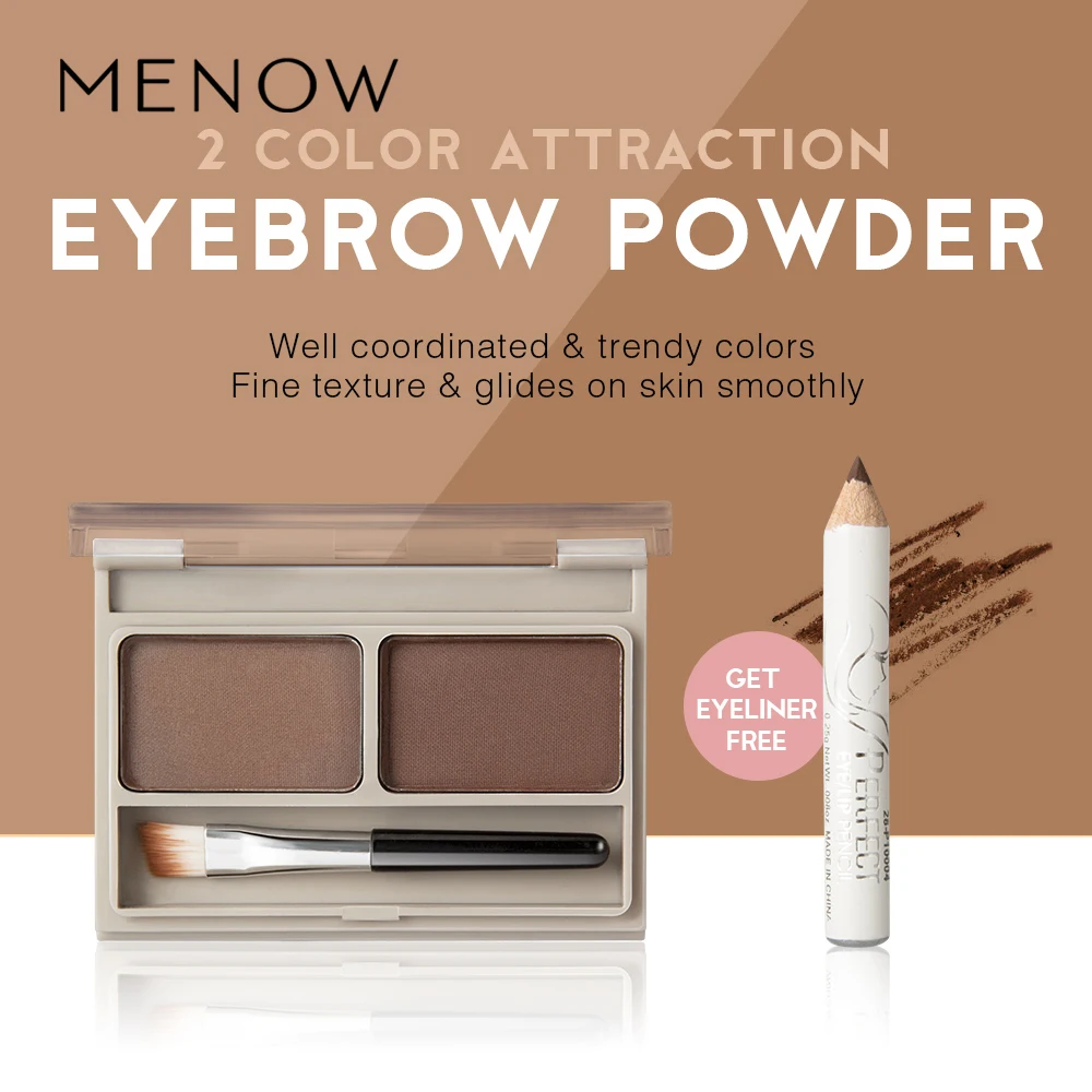 MENOW водостойкая пудра для бровей Кисть подводка глаз Ручка E418 | Красота и здоровье