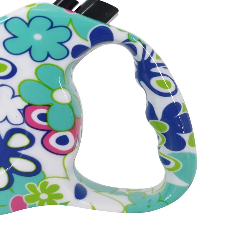 Выдвижной собачий поводок автоматический гибкий 3 м/5 м с принтом щенка кошки