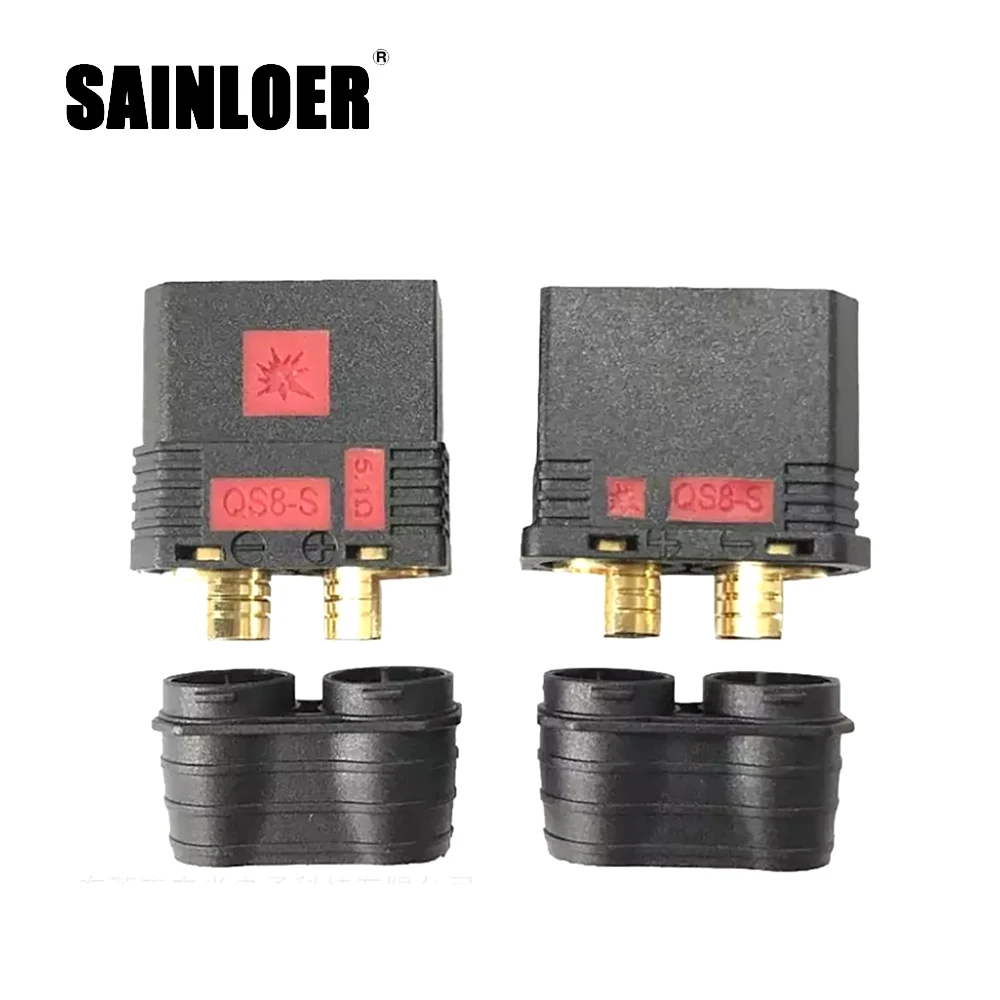 Сверхмощный разъем для аккумулятора SAINLOER QS8-S золотистый большая вилка питания