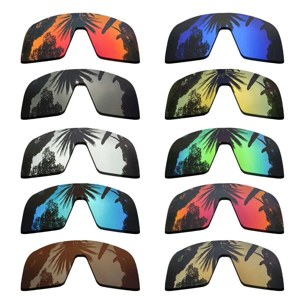 PAZZERBY-Lentes de repuesto con revestimiento de espejo polarizado, lentes de repuesto para montura de roble, Sutro, multicolor