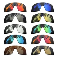 PAZZERBY Polarized Mirrored Coating Replacement Lenses for-Oakley Sutro Frame Multi-Colors