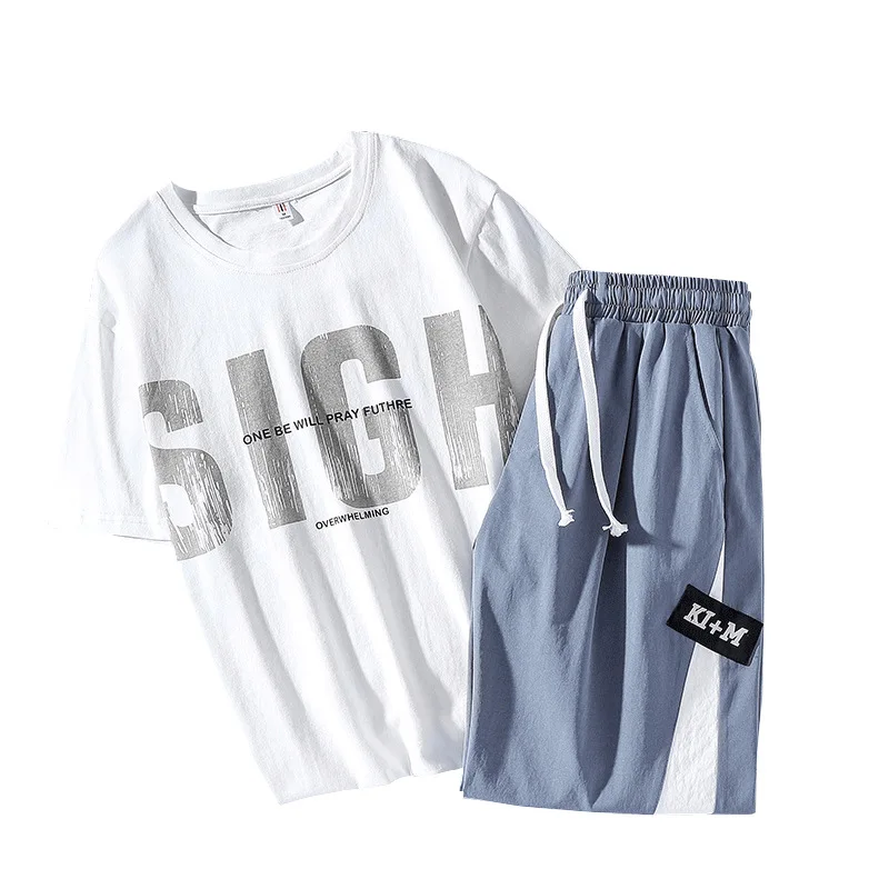 

Casual sports suit men's summer 2021 new shorts short sleeve fashion
