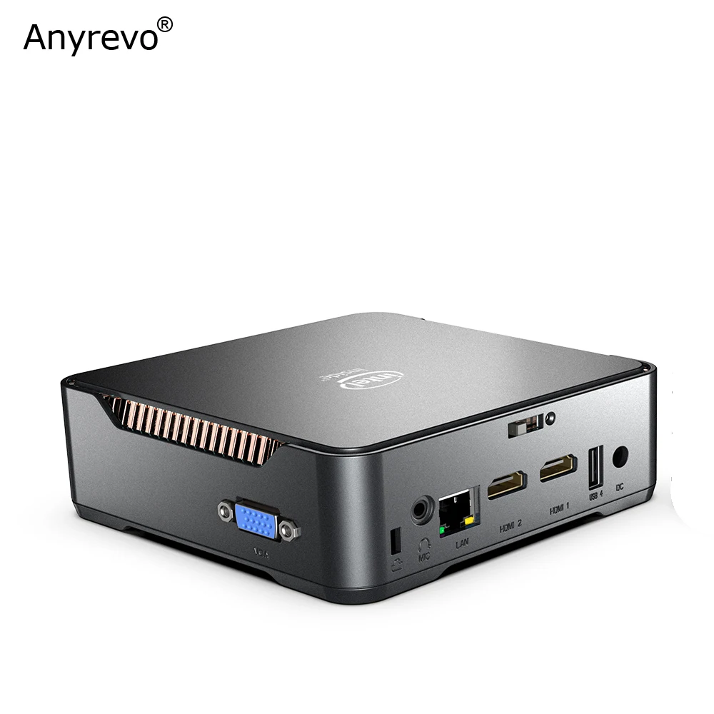 GK3V Mini PC Intel Celeron J4125 J3455 Quad Core 8GB RAM 128GB/256GB Windows 10 Dual WIFI, 4K 60Hz WIN10 HDMI VGA Desktop HTPC