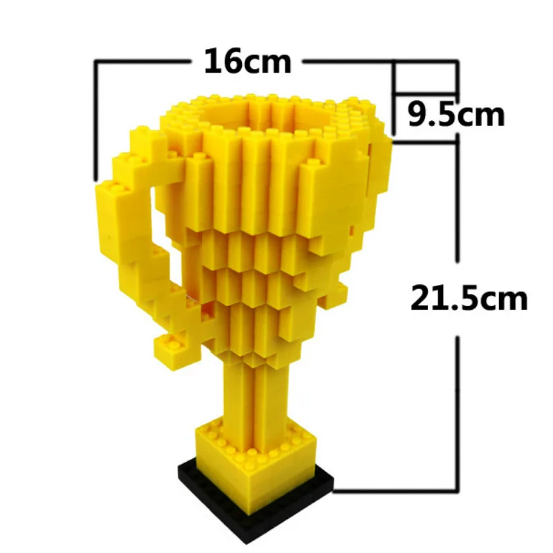 ABS маленькие строительные блоки чемпионат трофей Детская образовательная