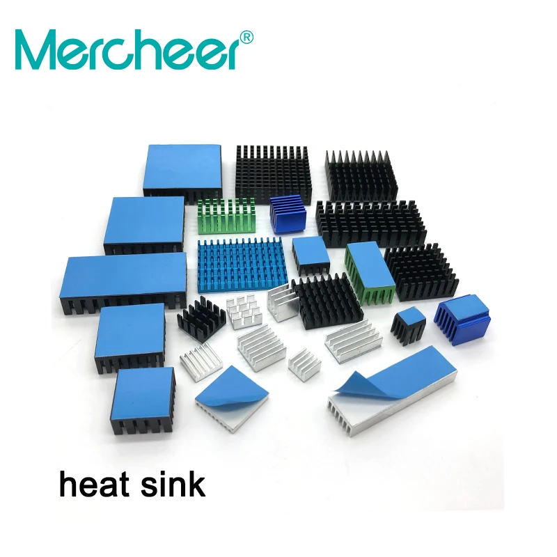 

Sticker Aluminum Heatsink Radiator Heat Sink Cooling For Electronic Chip IC 3D printer Raspberry PI With Thermal Conductive Tape