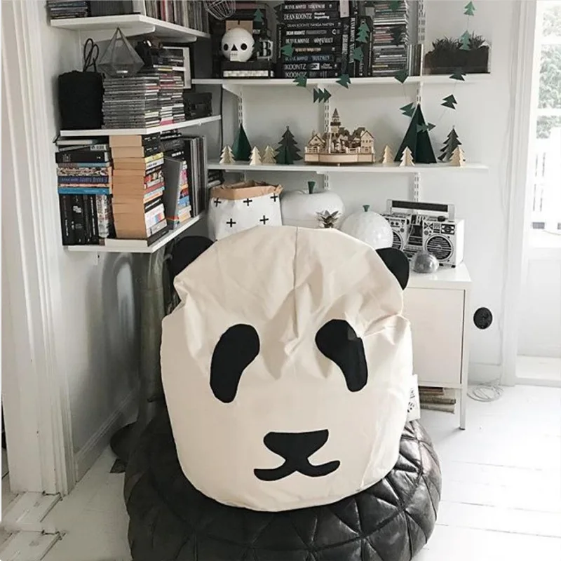 

Nordic Children's Room Decoration Washable Cartoon Panda Bean Bag Lazy Sofa Seat Kids Sofa Cute Chair Living Room Furniture
