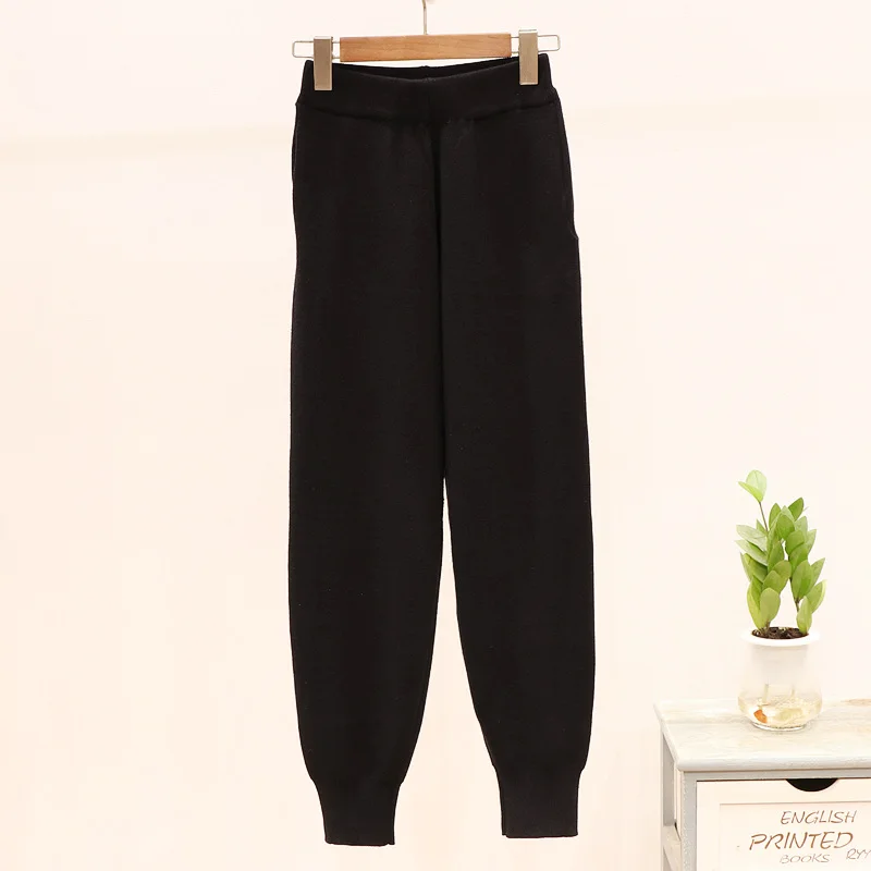 Комплект женский горячий сверлильный полосатый трикотажный свитер повседневные