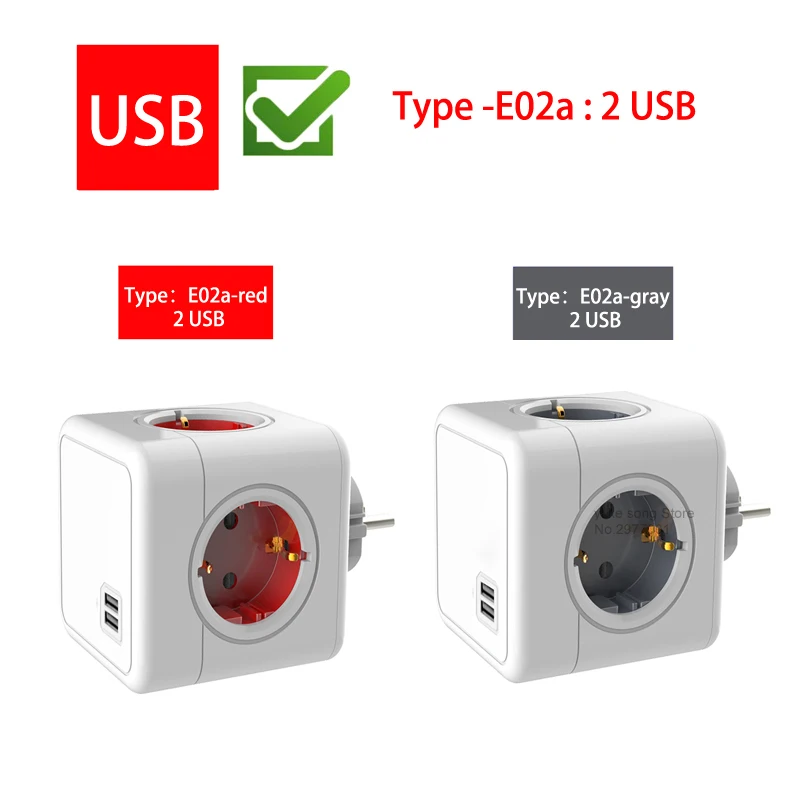 Штепсельная Вилка Sopend для путешествий блок питания 4 розетки умная электрическая