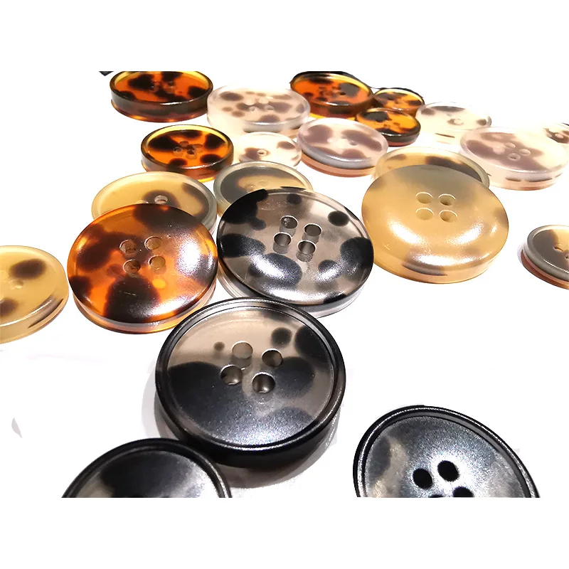 

10pcs Coat jacket sewing tailor resin button DIY handmade clothes winter buttons 4 holes button 6 size sewing