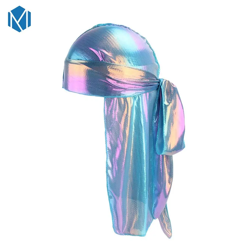 Type 19 Шелк дюраг Атлас мужской Durags парик бандана пиратская шляпа бандо Cheveux Женская повязка на голову эластичная повязка Haarbanden Voor Vrouwen - Цвет: Type 19