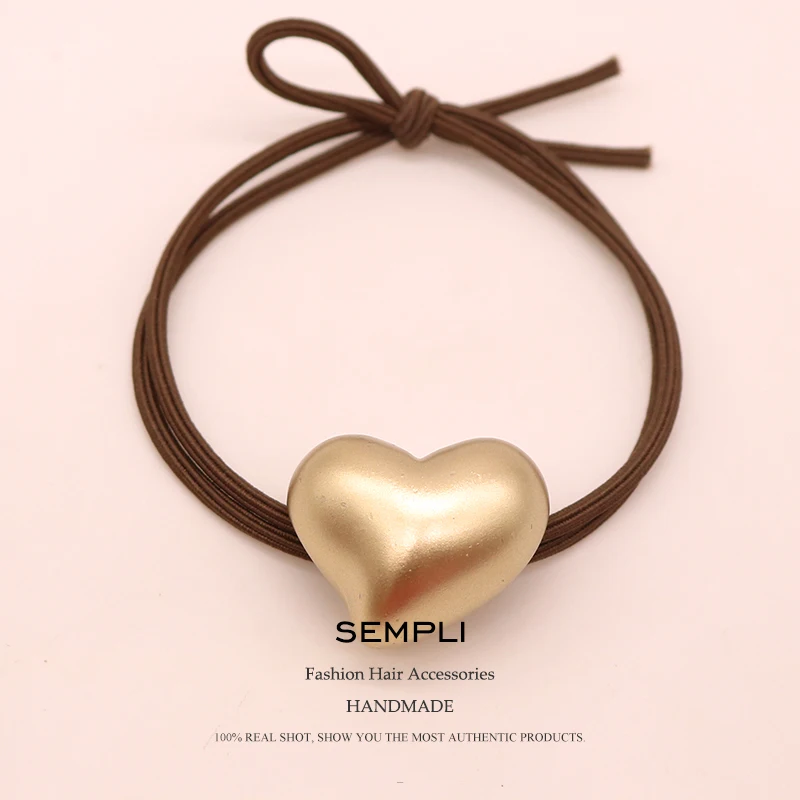 Резинки для волос Sempli 100% нейлоновые высокие эластичные резинки женщин матовые