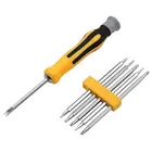 Набор Магнитных отверток CR-V, 12 Btis, шестигранные, Phillips, треугольные биты, многофункциональные, точные ручные инструменты для ремонта электронных телефонов, часов