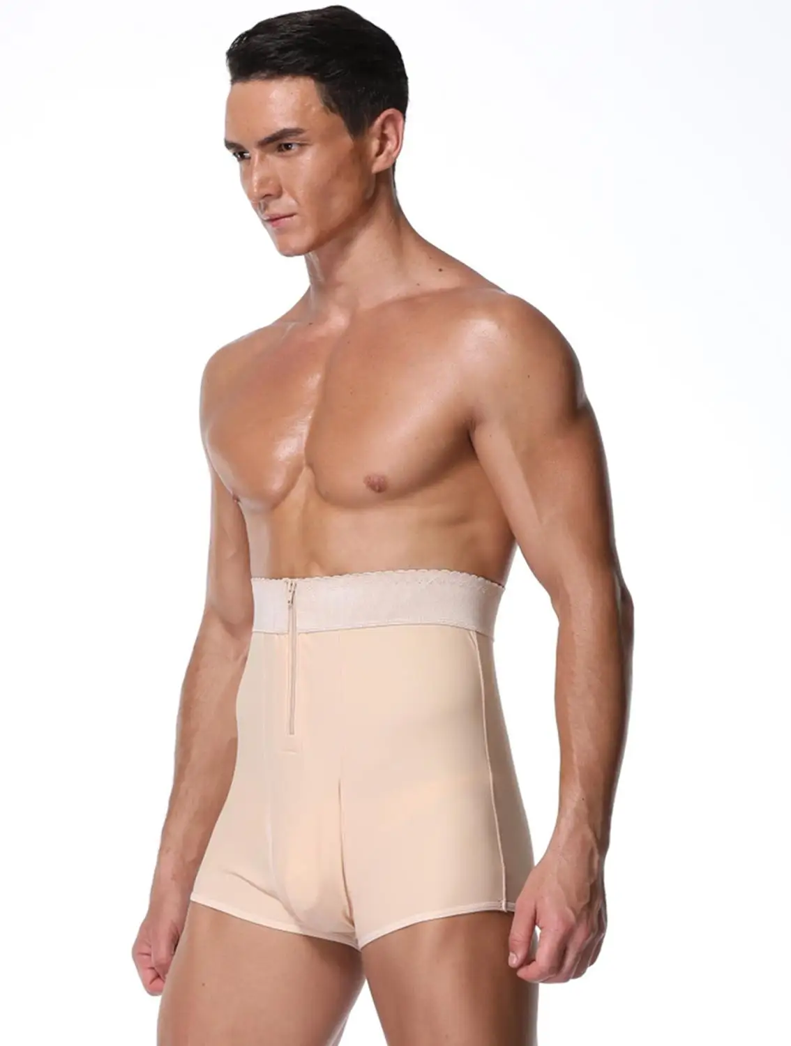 Для мужчин Лифт бедра мягкие трусы-боксеры трусики корректирующие штаны Высокое