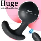 Автоматический Надувной Вибратор-расширитель ануса для мужчин, массажер простаты с беспроводным дистанционным управлением, Анальная пробка, вибратор, интимные игрушки для мужчин