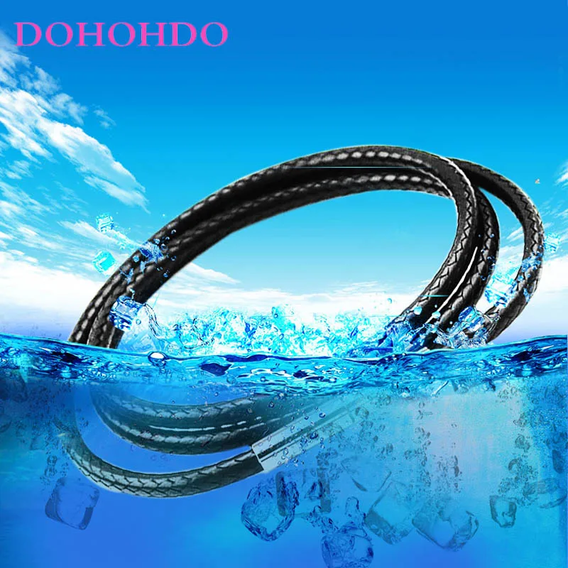 1-3 мм кожаный шнур ожерелье Шнур Воск Веревка Цепь из нержавеющей стали