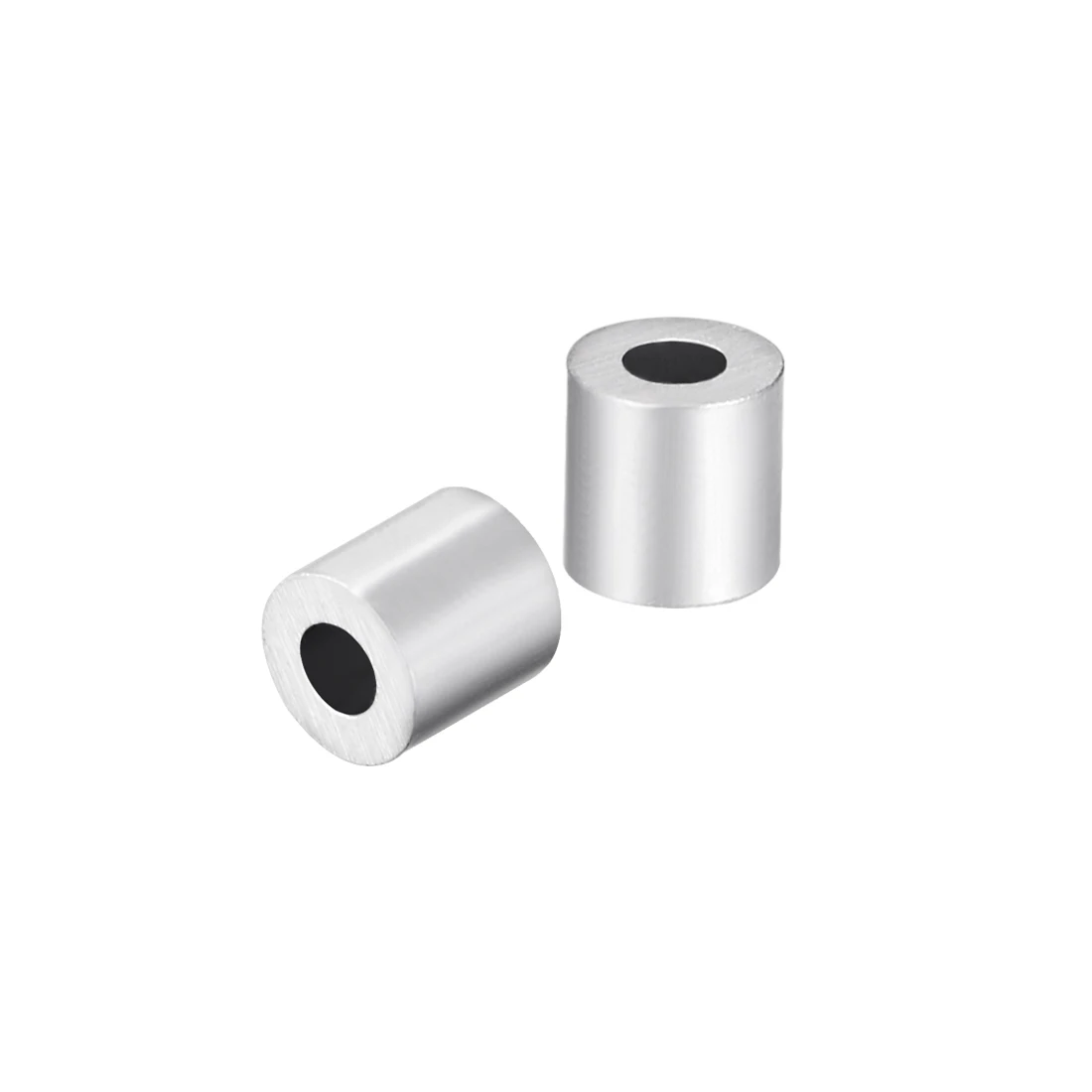 

uxcell 30Pcs M1.2 Aluminum Sleeve Single Tube Crimp 1.2mm(4/64 In) Steel Wire Rope Button Stop Clips Cable Ferrules Tools