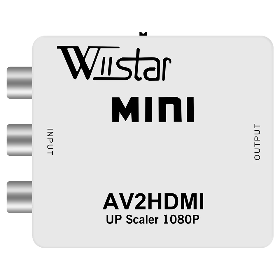 

Wiistar Mini AV2HDMI Upscaler 1080P PS 2 DV Adpter AV RCA to HDMI VIDEO CONVERTER ADAPTER