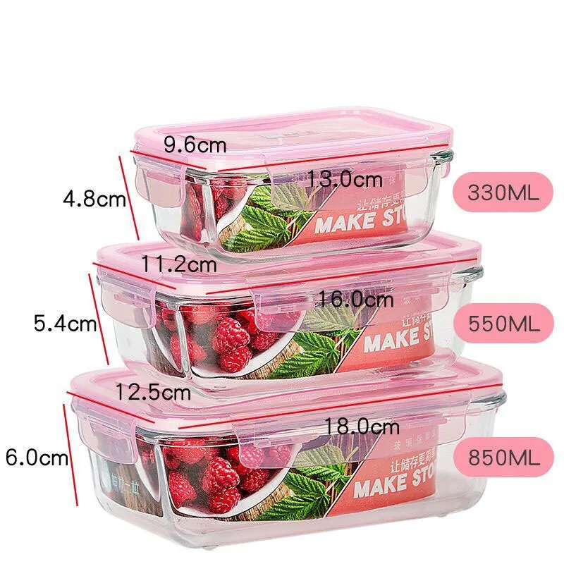 3 шт./коробка для ланча с подогревом микроволновой печи офисных работников