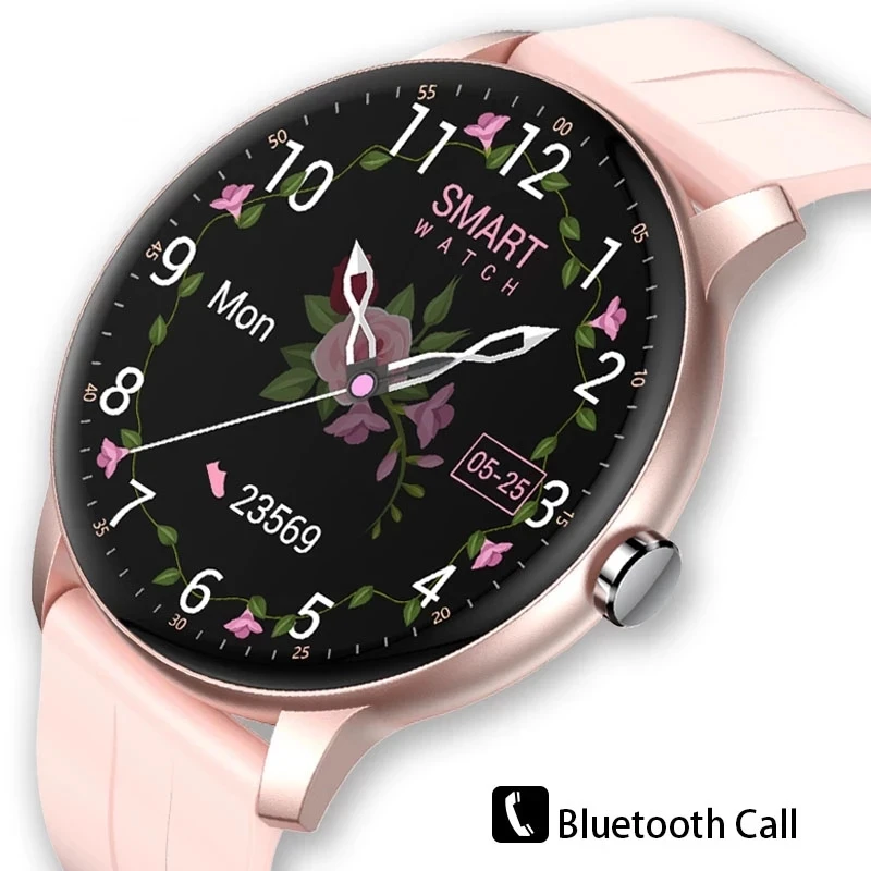 

2022 New Women Smart Watch Bluetooth Call Waterproof Fitness Smart Watches Women Health Monitoring smartwatch For Huawei Apple