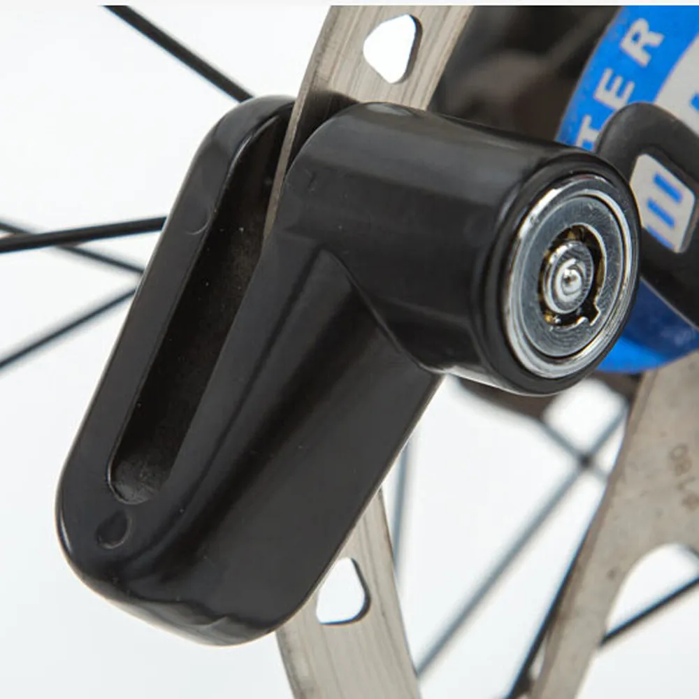 

Wheel Up Security Anti Theft Heavy Duty Motorcycle Bicycle Moped Scooter Disk Brake Rotor Motorcycle Lock Bike Lock Alarm
