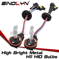 sinolyn h11 hid lamp xenon light bulbs for fog lights headlight lenses replace car accessories tuning 3000k 5500k 6000k 12v 35w