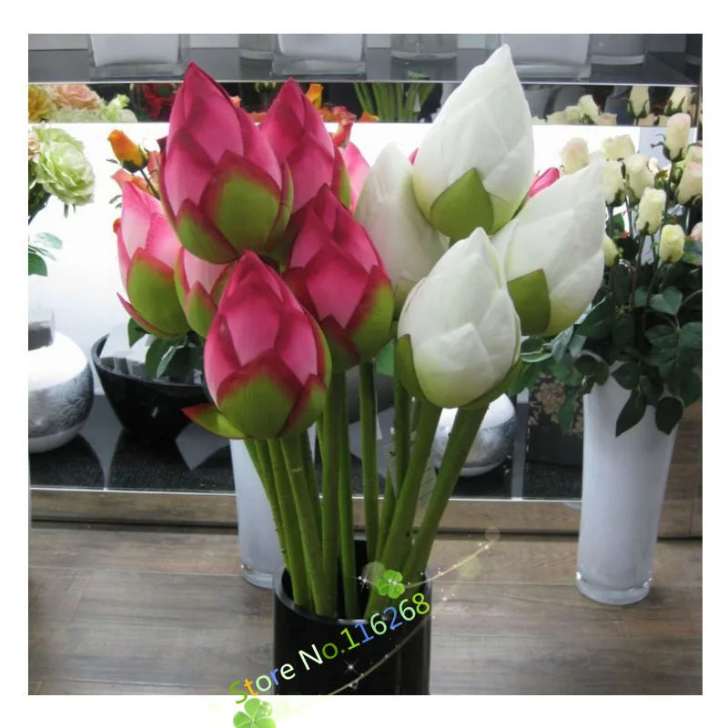 4 шт. одиночный цветок лотоса бутон моделирование товары для праздников и