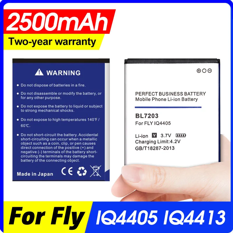 Литий ионный аккумулятор для Телефона FLY IQ4405 IQ4413 2500 мАч BL7203|Зарядные устройства