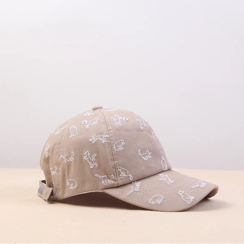 Cotton Cartoon Cat Casquette Baseball Cap Adjustable Snapback Hats For Men And Women