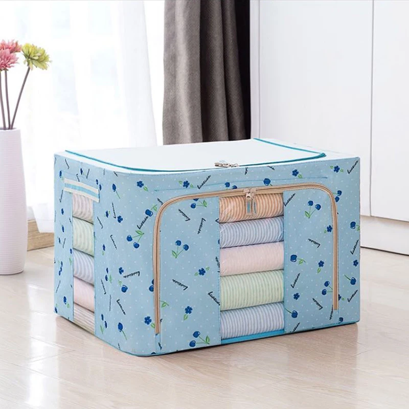 

50*40*36cm Closet Organizer Storage Bag Foldable Large Multifunctional Waterproof And Moisture-Proof Quilt Clothes Storage Box