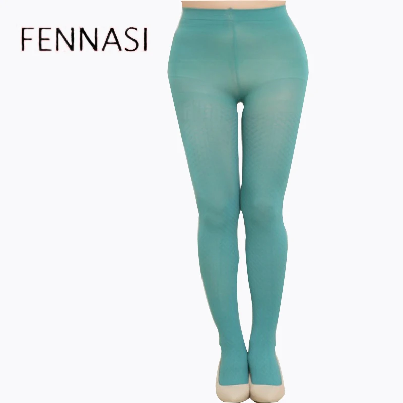 FENNASI Winter Sticky Women Pantyhose Lady Anti-Hook Sexy Breathable Comfortable Slim Cute Diamond Pattern Warm Women's Tights | Женская