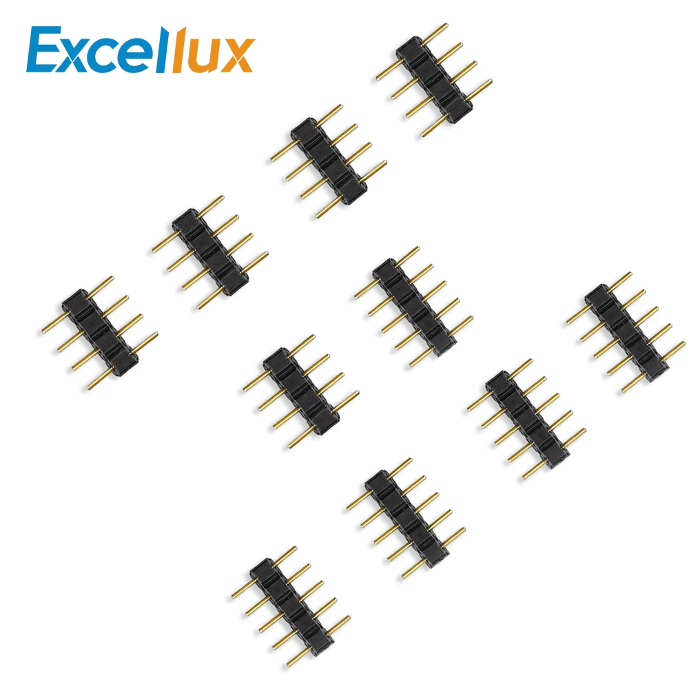 10 шт. 4 контактный 5 светодиодный разъем RGB / RGBW/RGBWW контактная игла двойной 5PIN для