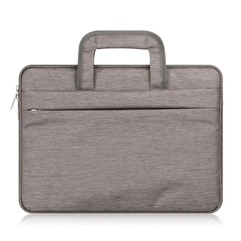 Coffee brown Портативная сумка для хранения ноутбука с карманом сумка чехол для MacBook Air Pro retina 11 12 13 14 15 15,6 дюймов - Цвет: Coffee brown