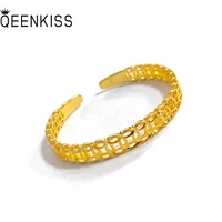 qeenkiss bt5103 fine jewelry wholesale fashion womangirl bride birthday wedding gift fortune coin 24kt gold open bracelet bangle