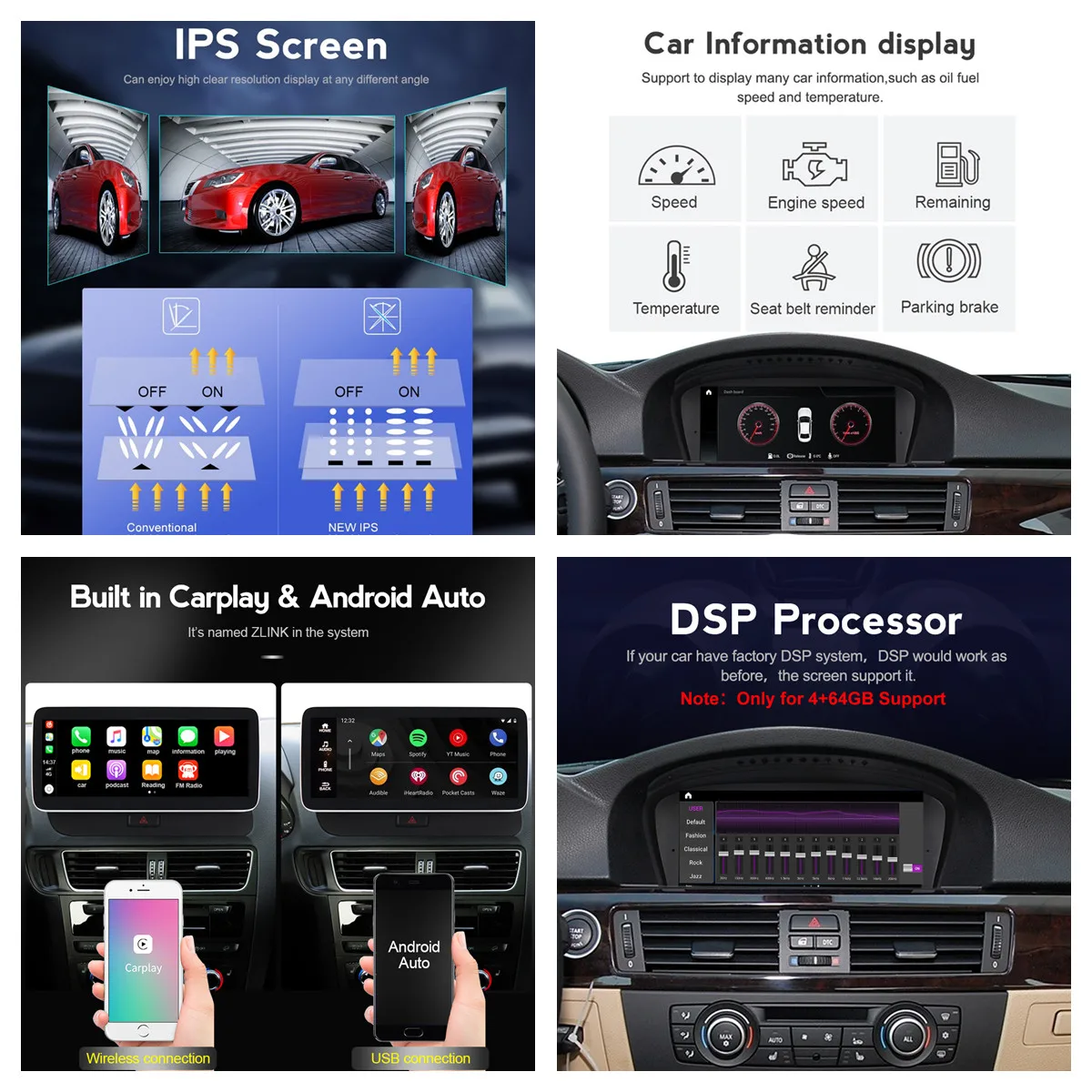 Автомобильный DVD проигрыватель для BMW 1 серии E81 E82 E87 E88 I20 2004 2011 GPS Wi Fi 4 Гб ОЗУ 64 ПЗУ