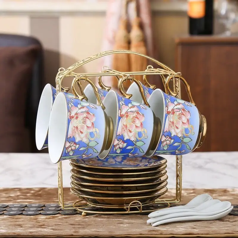 Набор керамических кофейных чашек в европейском стиле креативный домашний