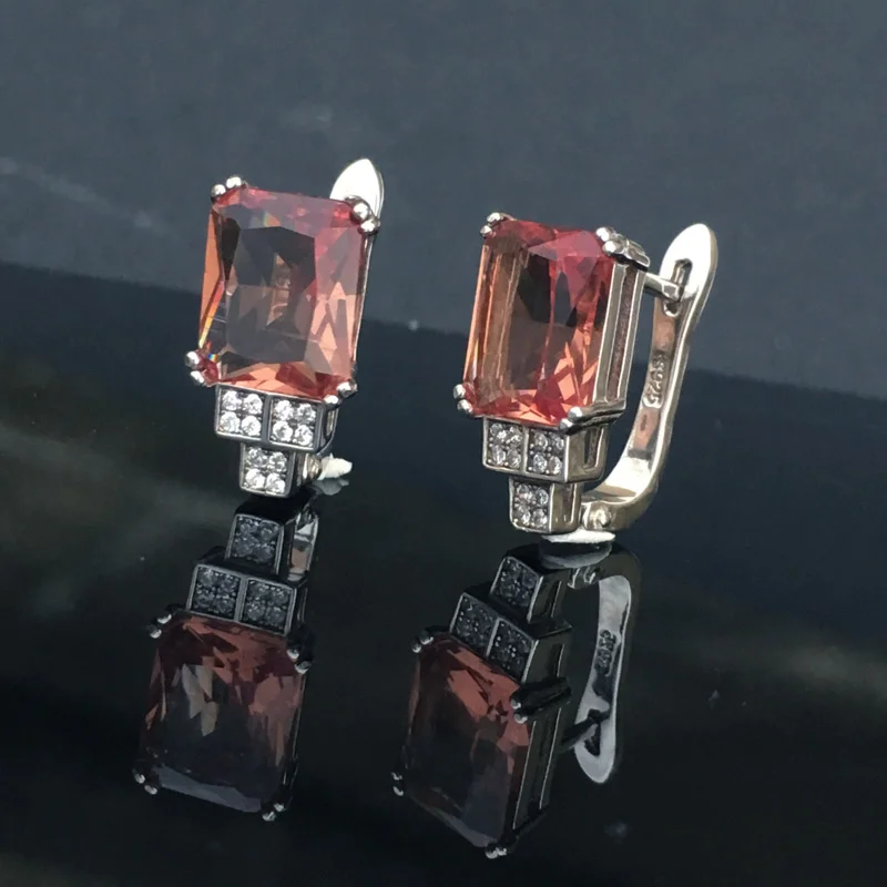 Серьги FFGems с зултанитом женские Изящные Ювелирные украшения из серебра 925 пробы