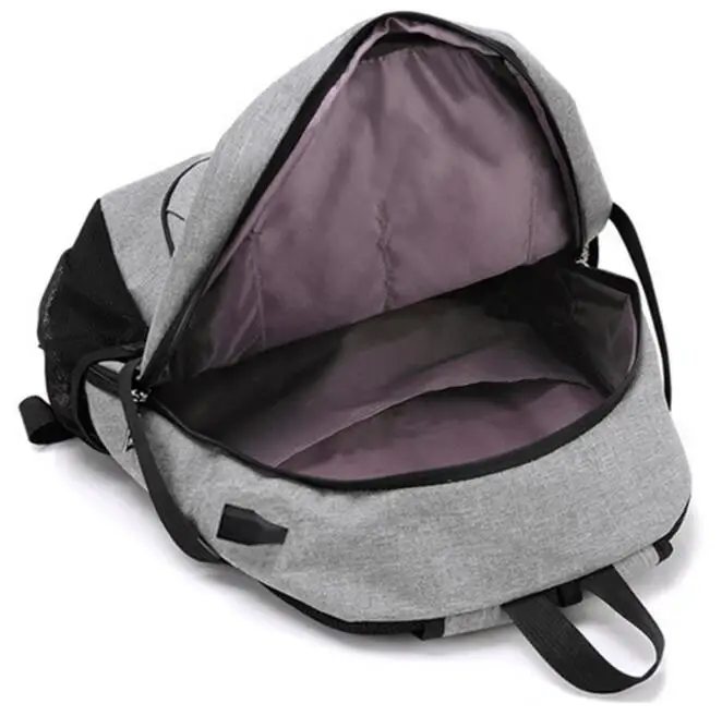 Рюкзак мужской и женский тканевый водонепроницаемый с USB-разъемом | Багаж сумки