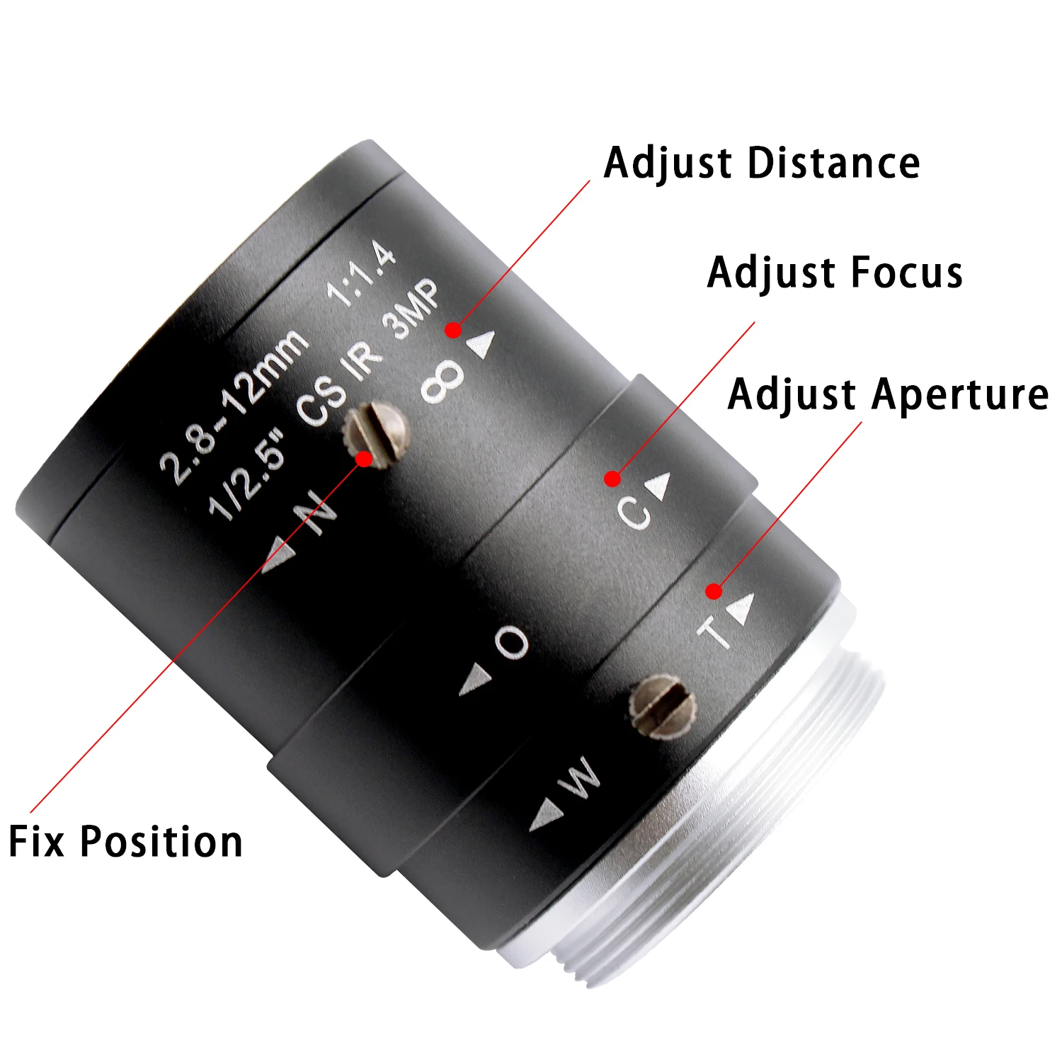 Мегапиксельная камера видеонаблюдения с фиксированным радужным объективом HD 2