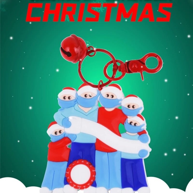 

Christmas Snowman Keychain Family Ornament Party Decoration Xmas Tree Hanging Pendant Keyring Gifts