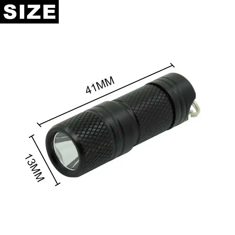 Pocket Mini LED Flashlight USB Rechargeable Portable Waterproof White Light Keychain Torch Super Small Lanterna with Battery Box (art.: 3a35fd35a98) - 3a35fd35a98