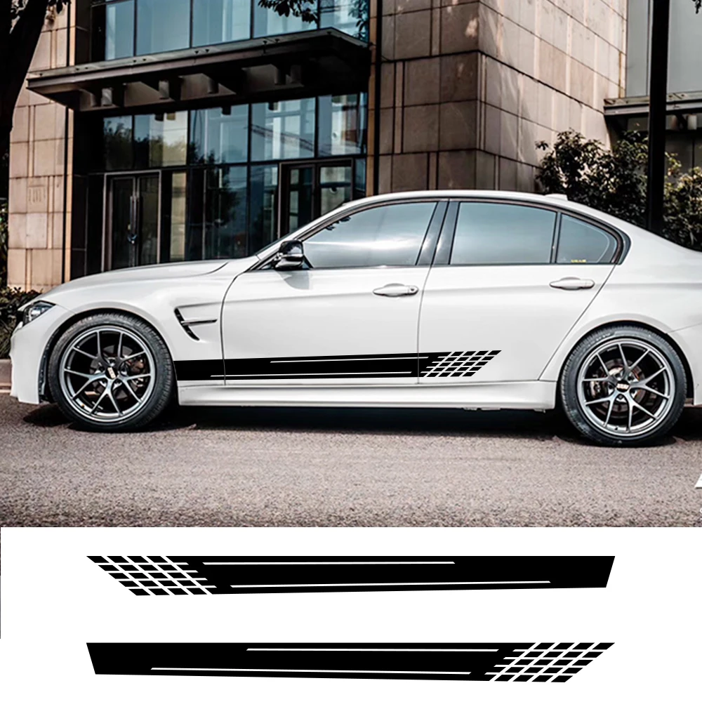 

Car Sticker Auto Side Stripe DIY Decal For Audi Volkswagen VW Ford BMW Toyota Peugeot Mercedes Renault Tuning Car Accessories