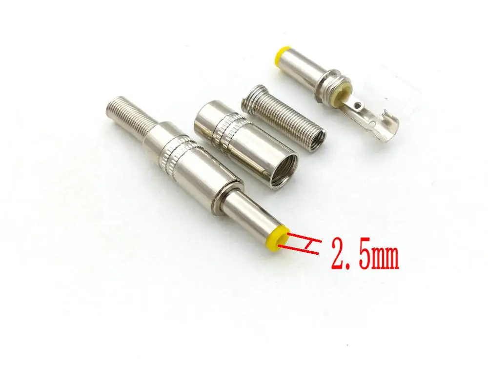 100 шт. в партии металлический кабель питания постоянного тока 5 х2 1 мм/постоянного