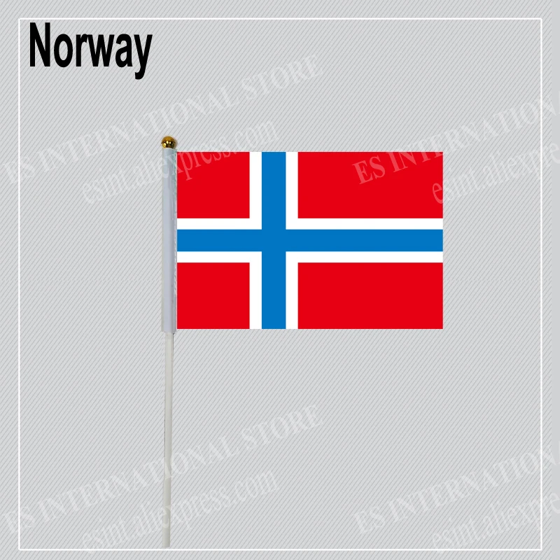 Ручной флаг с палками Северная Ирландия Норвегия Оман Пакистан Национальный