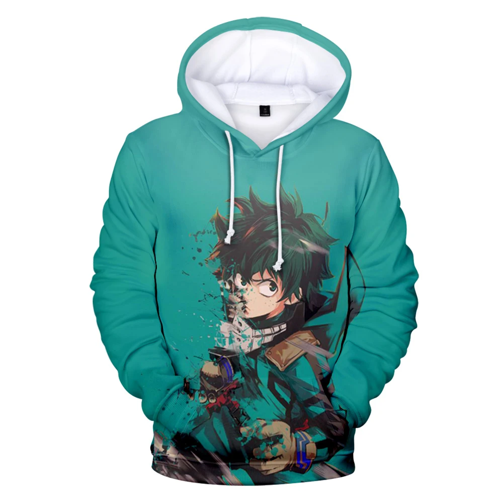 

Outwear Volwassen kind size Hoodies Boku No/Mijn Hero Academia Midoriya Izuku Deku Cosplay Mannen Jongen Kids Sweatshirts