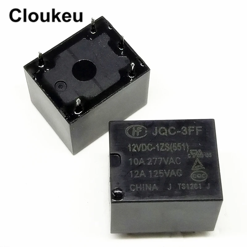 Реле DIP5 HF- JQC-3FF- 5VDC 9VDC 12VDC 24VDC -1ZS 5В 9В 24В T73 10A | Обустройство дома