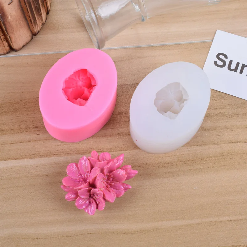 

Silicone Soap Mold for Flower 3d DIY Handmade Cake Decorate Sugarcraft Moulds Fondant Silicon Mold