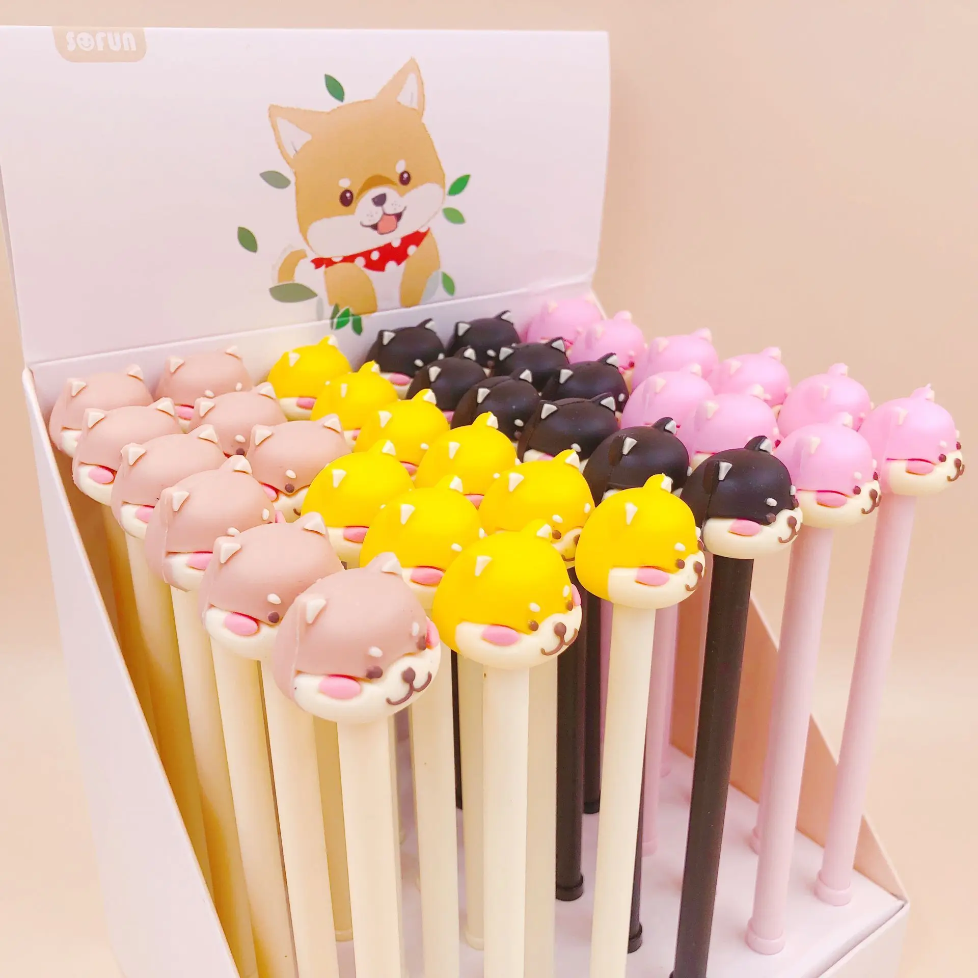 36 шт./упак. 0 5 мм с черными чернилами детские носки креативными мультяшными