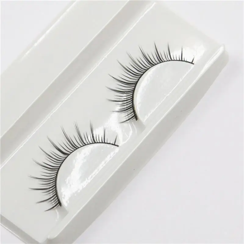 1 пара сексуальных 3D накладных ресниц из норки Корея натуральные/толстые длинные