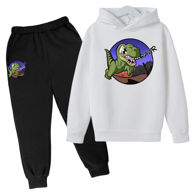 

Boy Girl Sets Jurassic World Toddler Girl Clothes Dinosaur Printing Cotton Fall pop Clothing Sets Baby clothes Outdoor Jogging