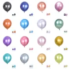 10 шт. 12-дюймовый синий зеленый шары из латекса цвета металлик жемчужный металлический шары для свадьбы и дня рождения под Морским украшения для тематических вечеринок